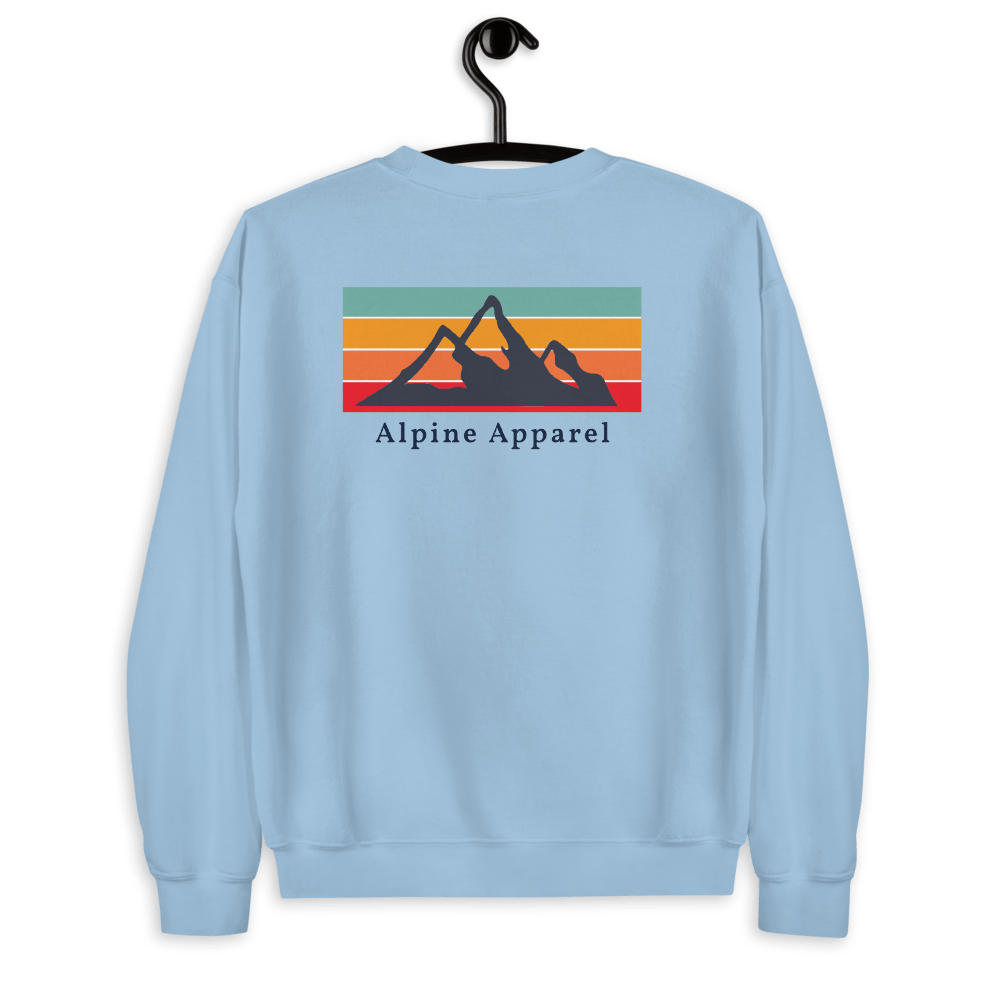 Retro Mountain Back Sweatshirt - The Alpine Apparel Co