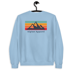 Retro Mountain Back Sweatshirt - The Alpine Apparel Co