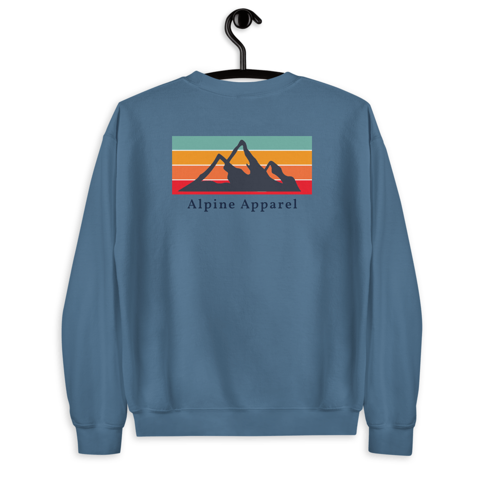 Retro Mountain Back Sweatshirt - The Alpine Apparel Co
