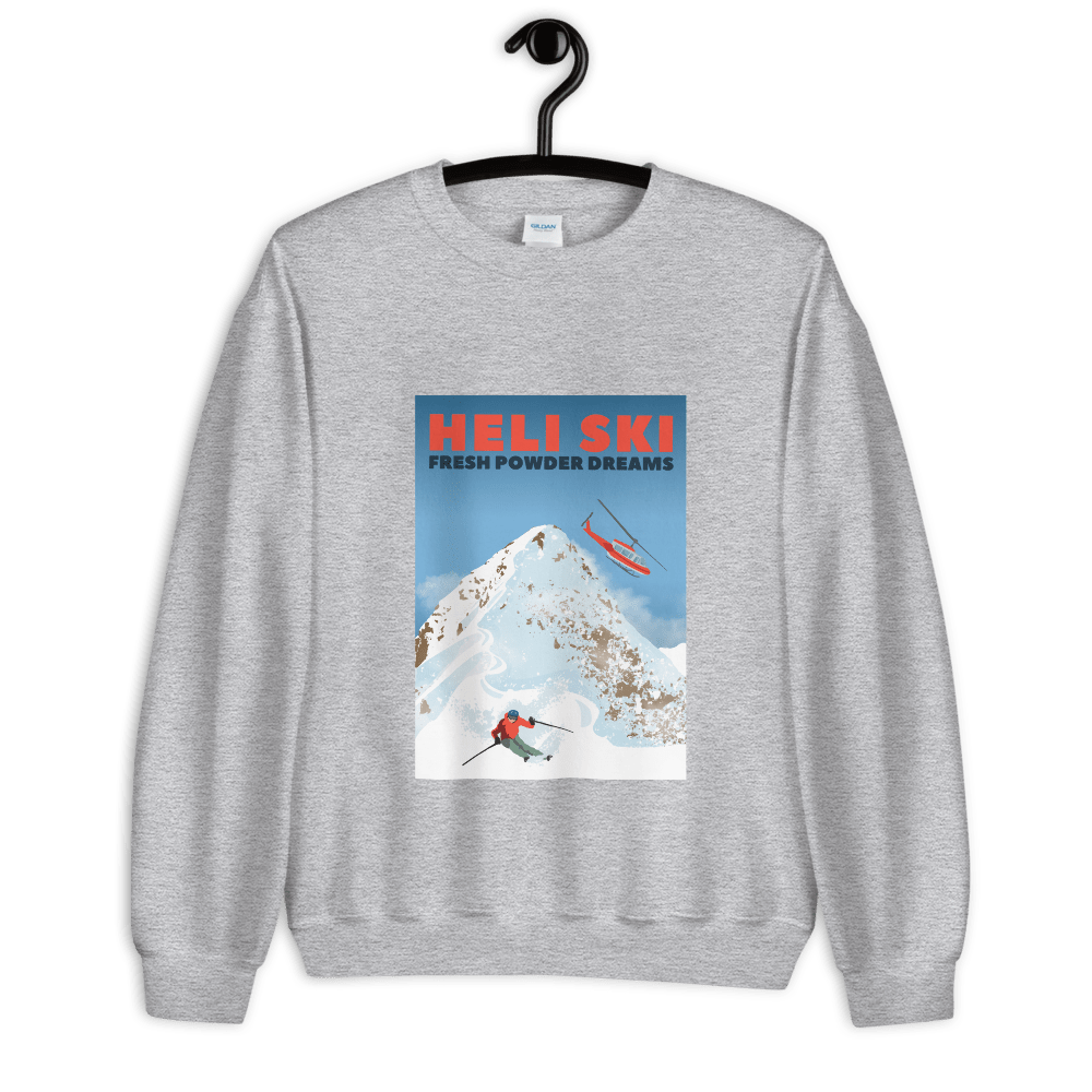 Heli Ski x Epic Adventure Prints Sweatshirt - The Alpine Apparel Co