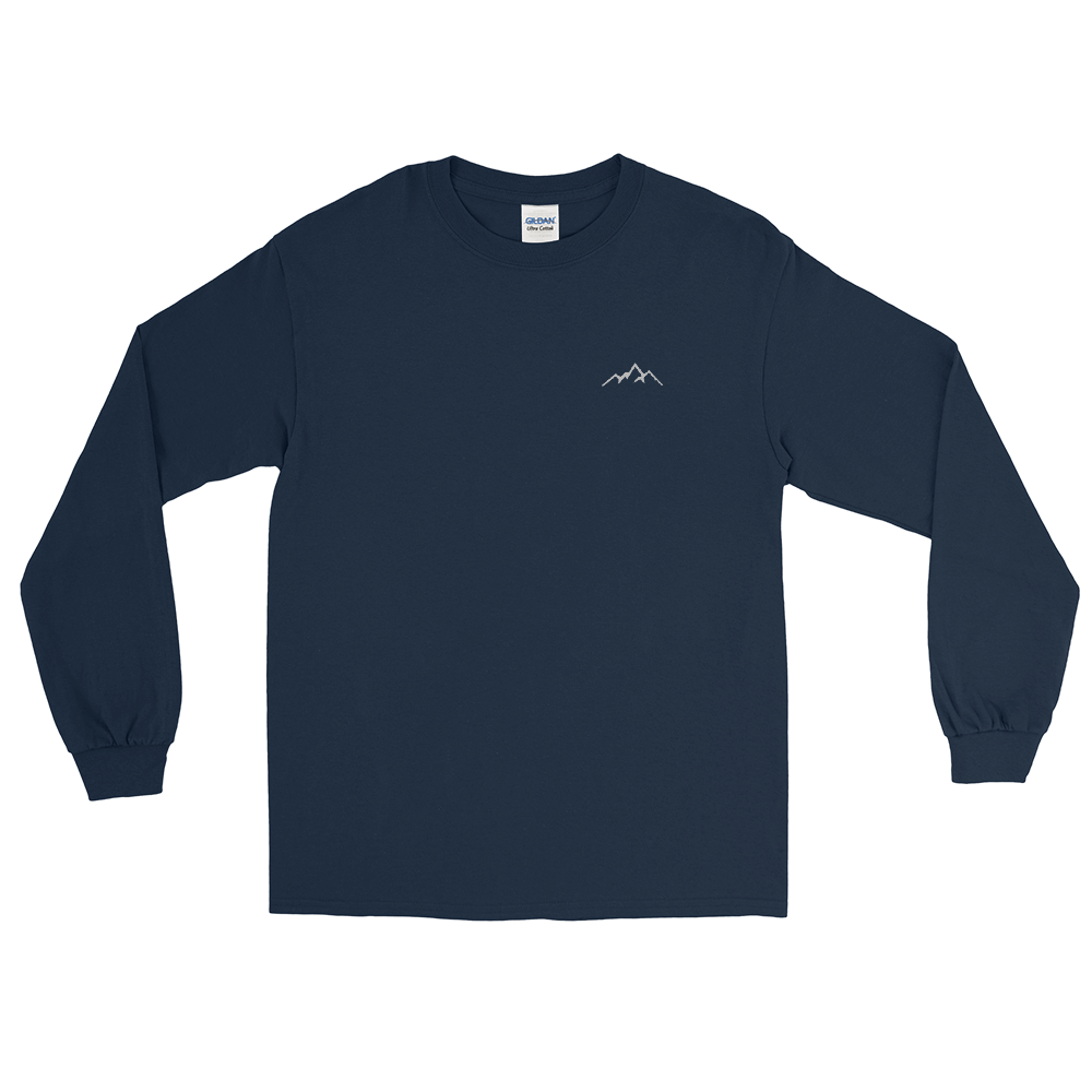 Simple Mountain Long Sleeve T-Shirt - The Alpine Apparel Co