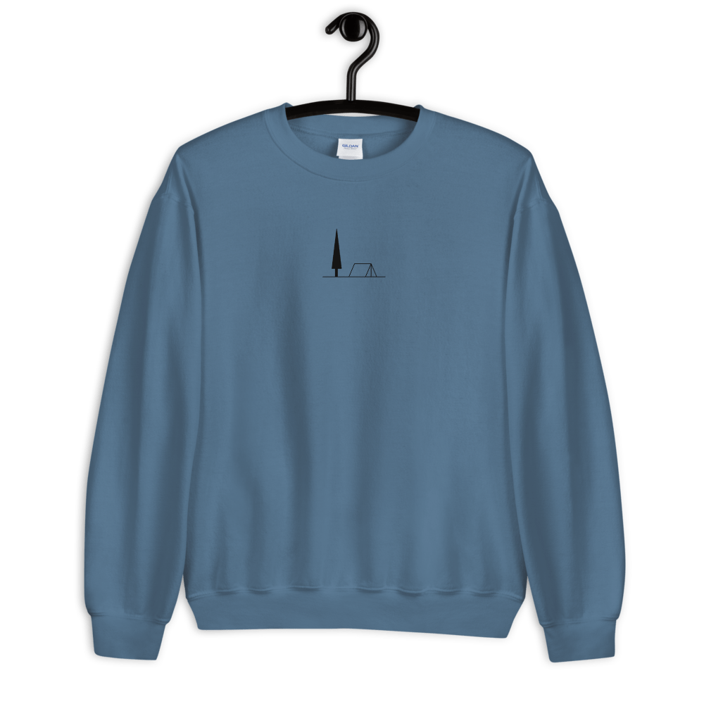 Tent and Tree Sweatshirt - The Alpine Apparel Co