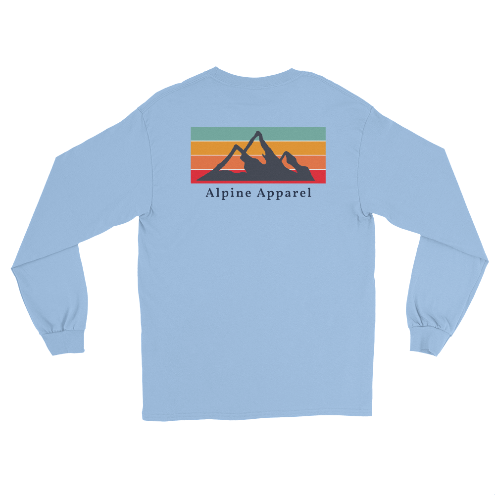 Retro Mountain Long Sleeve T-Shirt - The Alpine Apparel Co