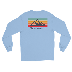 Retro Mountain Long Sleeve T-Shirt - The Alpine Apparel Co